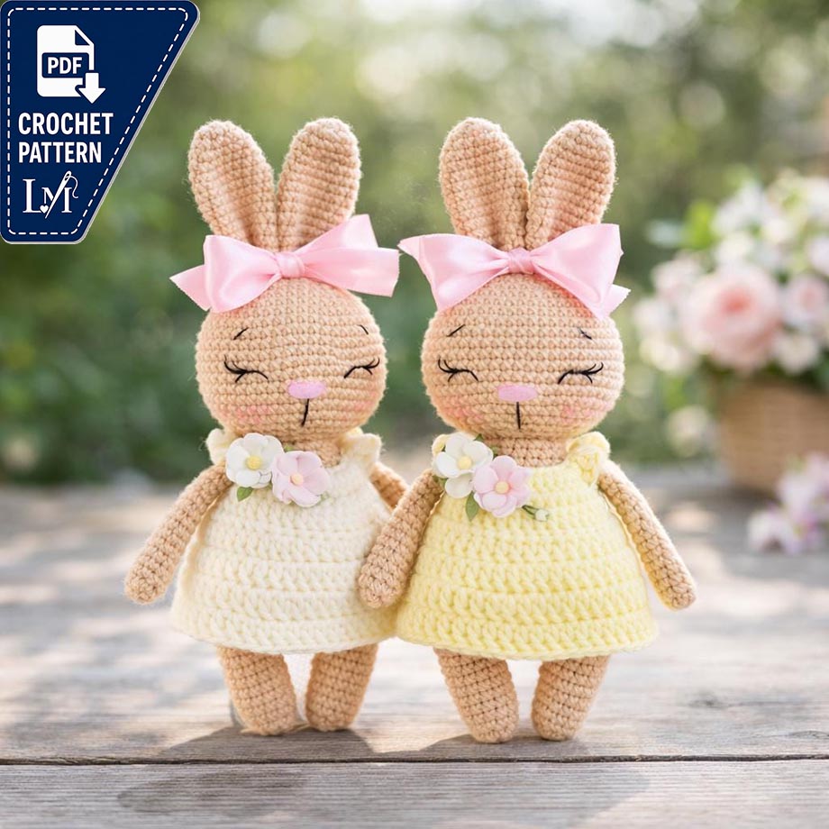 Dress Bunny Crochet Pattern Designs for Handmade Amigurumi 2